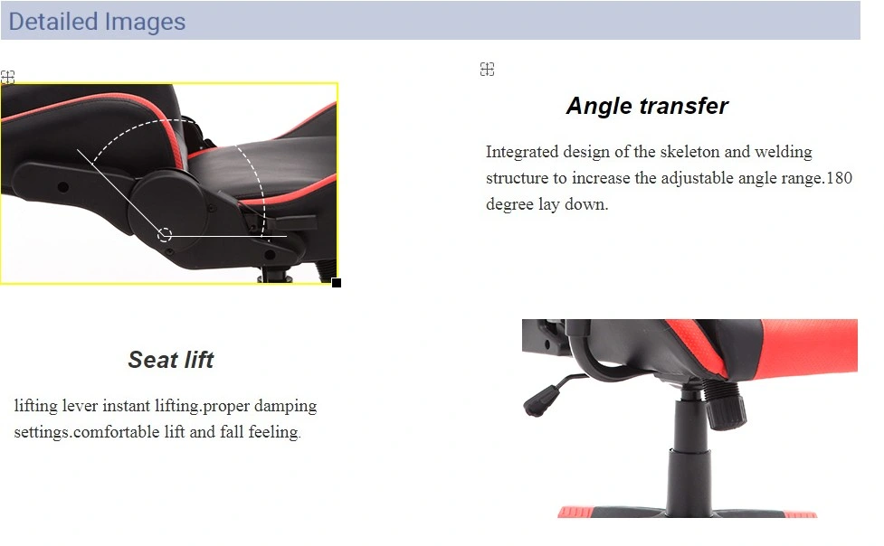 Racing Style Adjustable Height High-Back PC Computer Chair with Lumbar Support Executive Gaming Chair