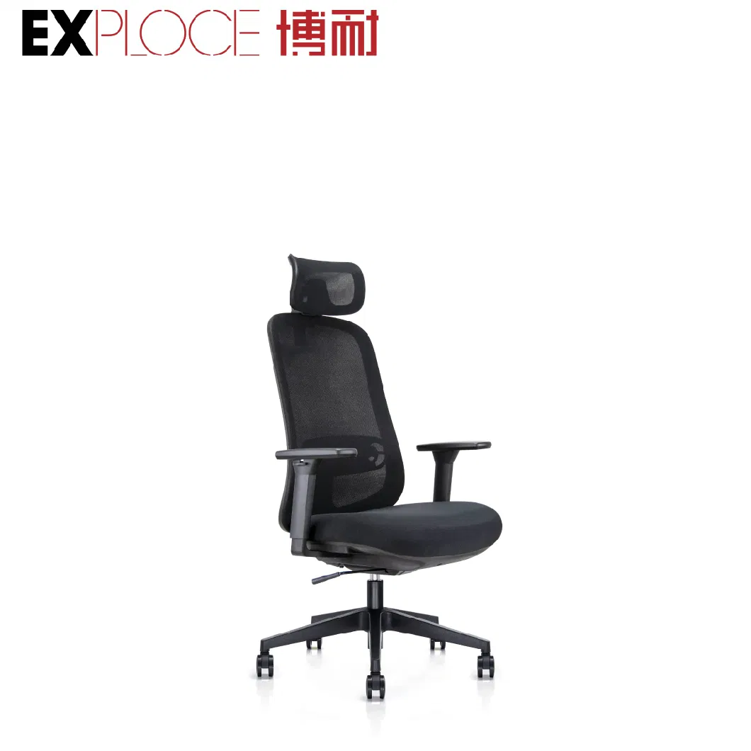 Mechanism with Multiple Locking Positions Swivel Revolving Gaming Desk Chair Office Mesh Office Chair 3D Armrest with PU on Top