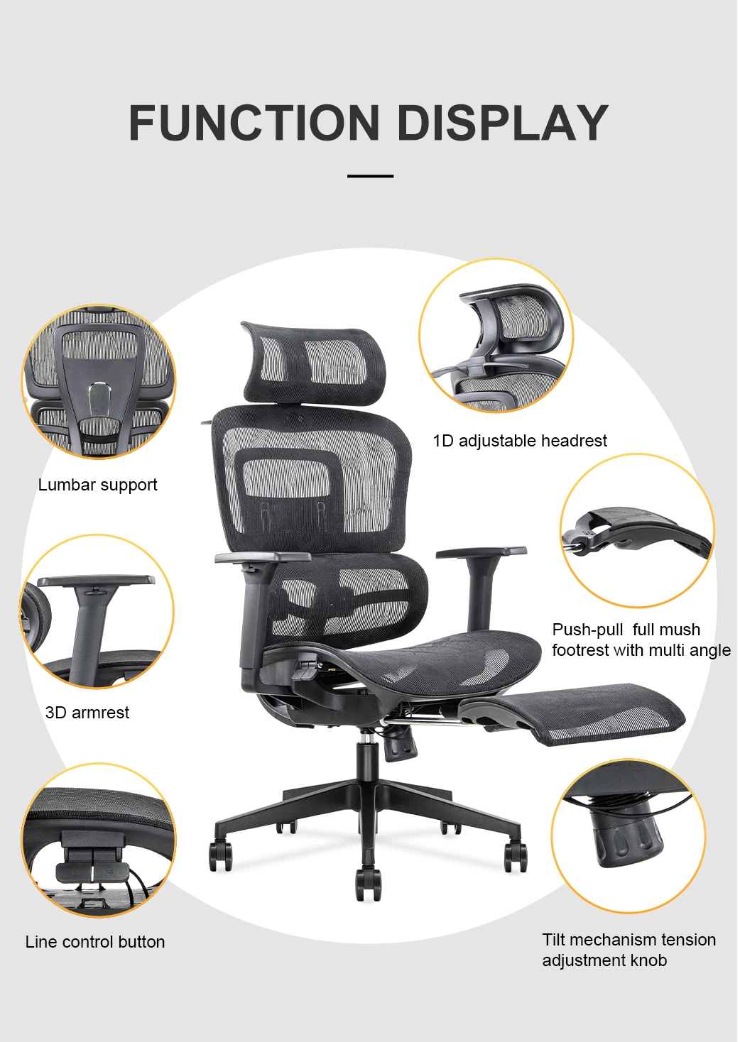 Computer Modern Home Furniture Swivel Lift High Back Ergonomic Conference Visitor Executive Gaming Plastic Office Chair