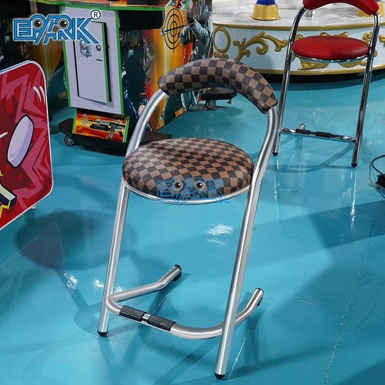 Stainless Steel Arcade Gaming Bar Stool Chair Game Machine Seating Chairs