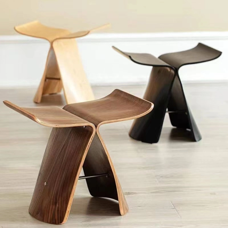 Wholesale Modern Sturdy Butterfly Wooden Office Chair with Customized Colors