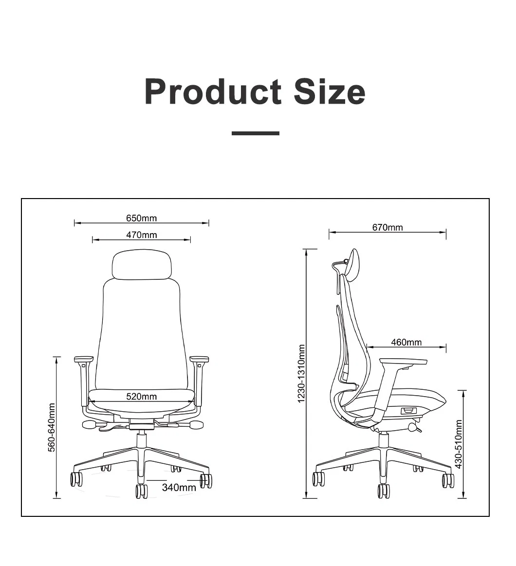 Comfortable Manager Reclining Swivel Desk Office Computer Gaming Mesh Adjustable Ergonomic Chairs