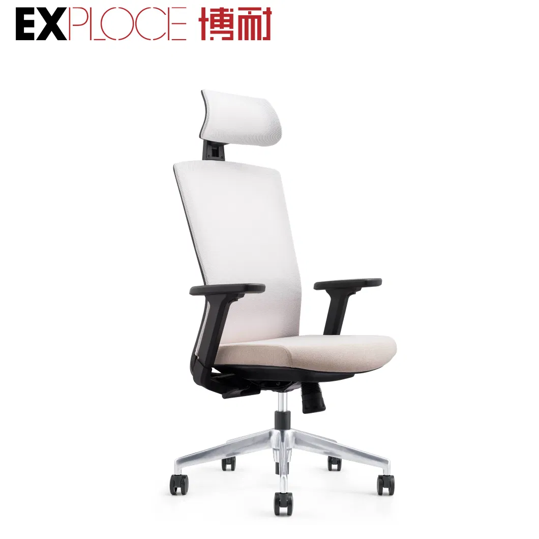 White Color High Back Home Furniture Visitor Reclining Comfortable Gaming Office Chair