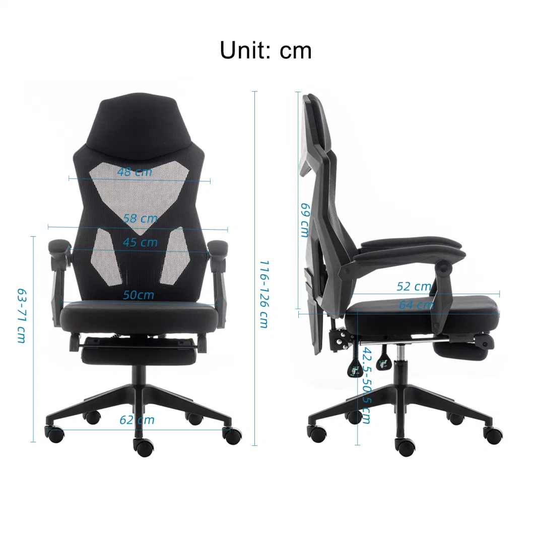 Wholesale Linkage Armrest Racing Ergonomic Gaming Chair Malaysia with Footrest