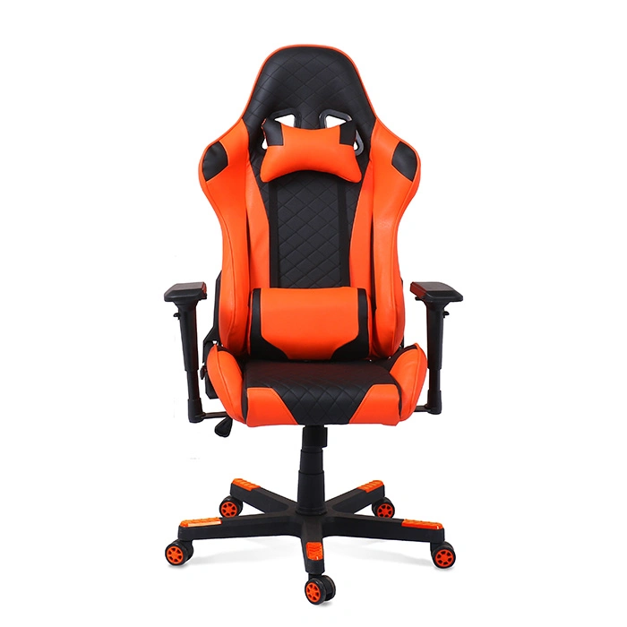 High Weight Capacity Blue Leather Gaming Chair