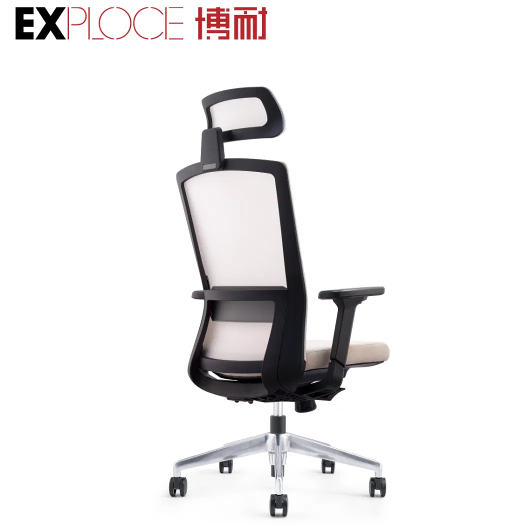 White Color High Back Home Furniture Visitor Reclining Comfortable Gaming Office Chair