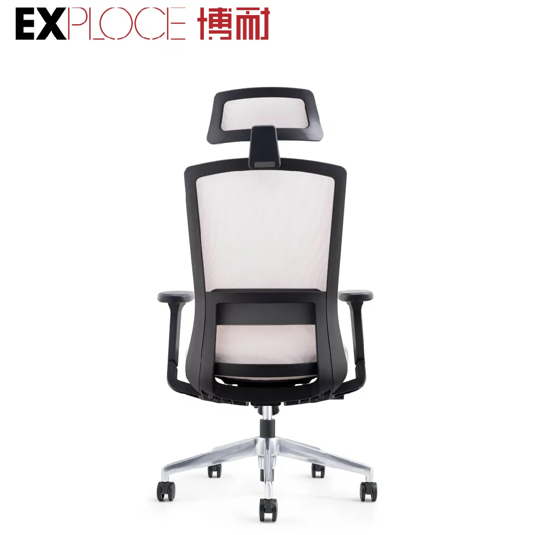 White Color High Back Home Furniture Visitor Reclining Comfortable Gaming Office Chair