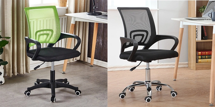Modern Hotel Office Furniture Home Meeting Room Ergonomic Gaming Economic Computer Mesh Adjustable Office Chair with Metal Base Wheel