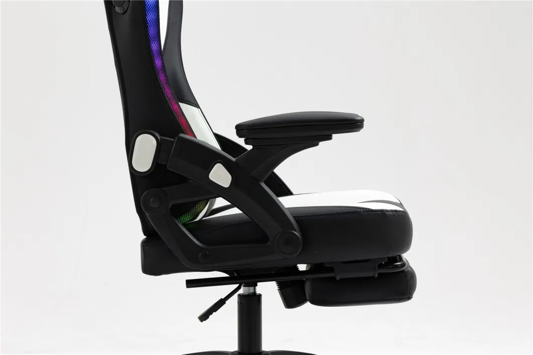 Cheap LED RGB Recliner Gaming Chair Adjustable Silla Gamer with Footrest
