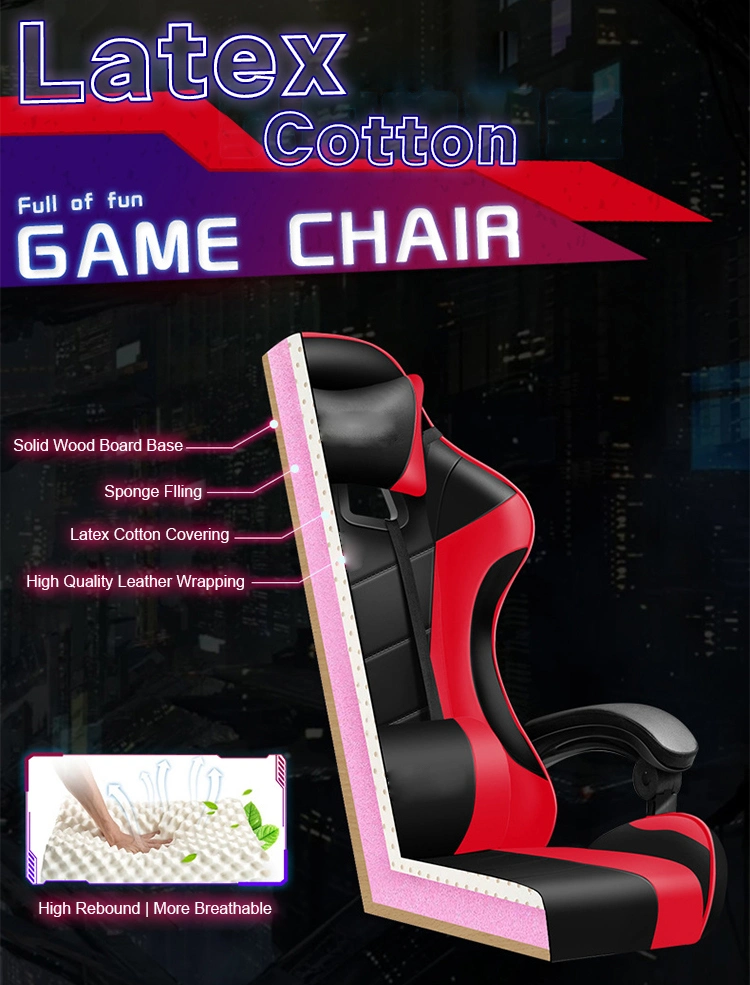 Best RGB PU Leather Office Race Gamer Chairs Executive Swivel Comfort Ergonomic Computer Racing LED Gaming Chair