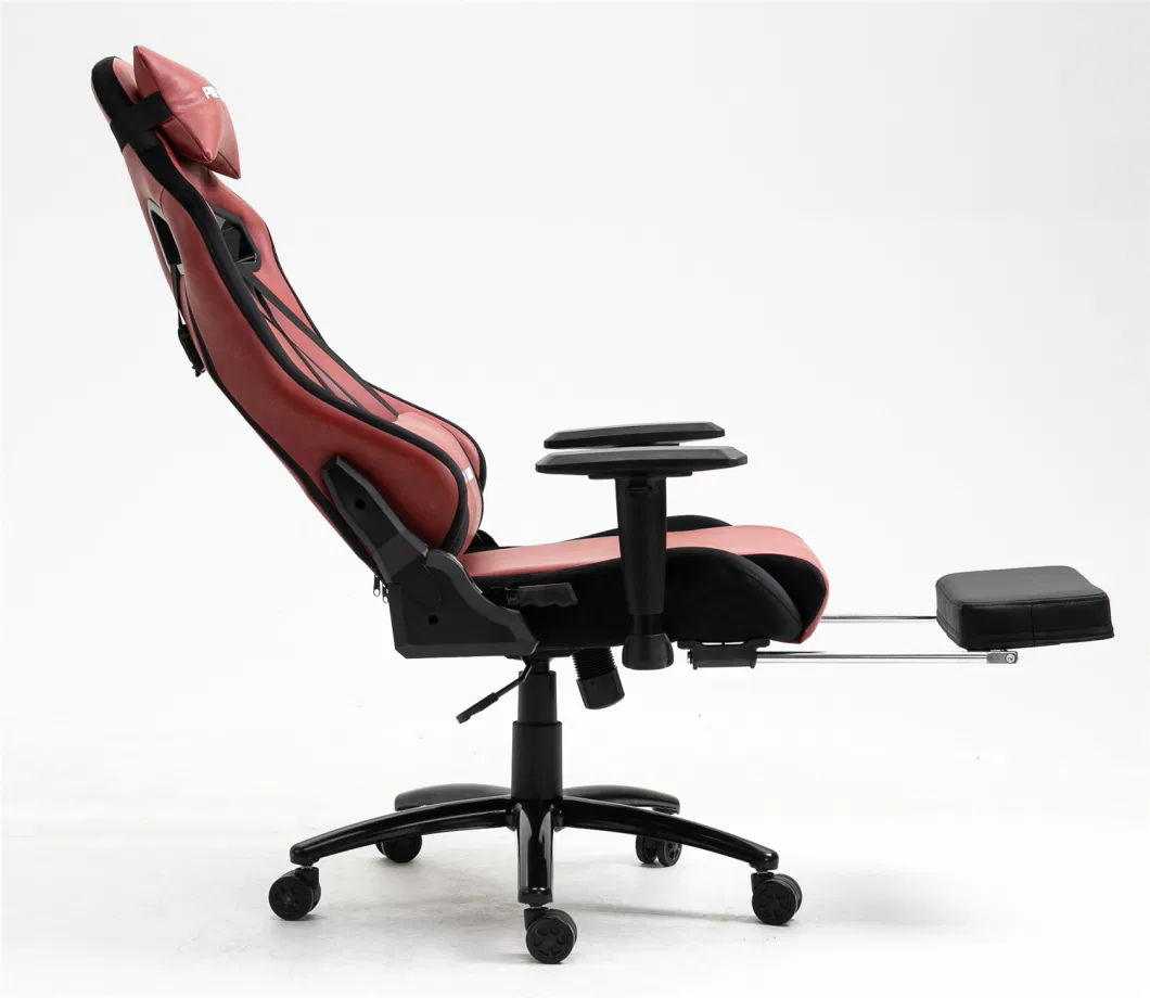 Gaming Chair Red PU with Suede Fabric Big Home Furniture Large Version