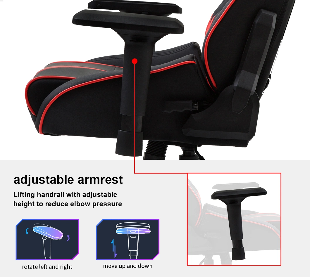 Large Width Wide Seat Ergonomic PC Computer Gamer Chair 4D Armrest Linkage Noble High End Purple Gaming Swivel Racing Chair