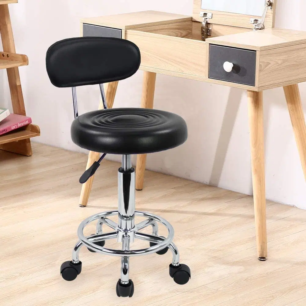 Wholesale Only Round PU Seat Office Lifting Armless Cute Hair Salon Chair