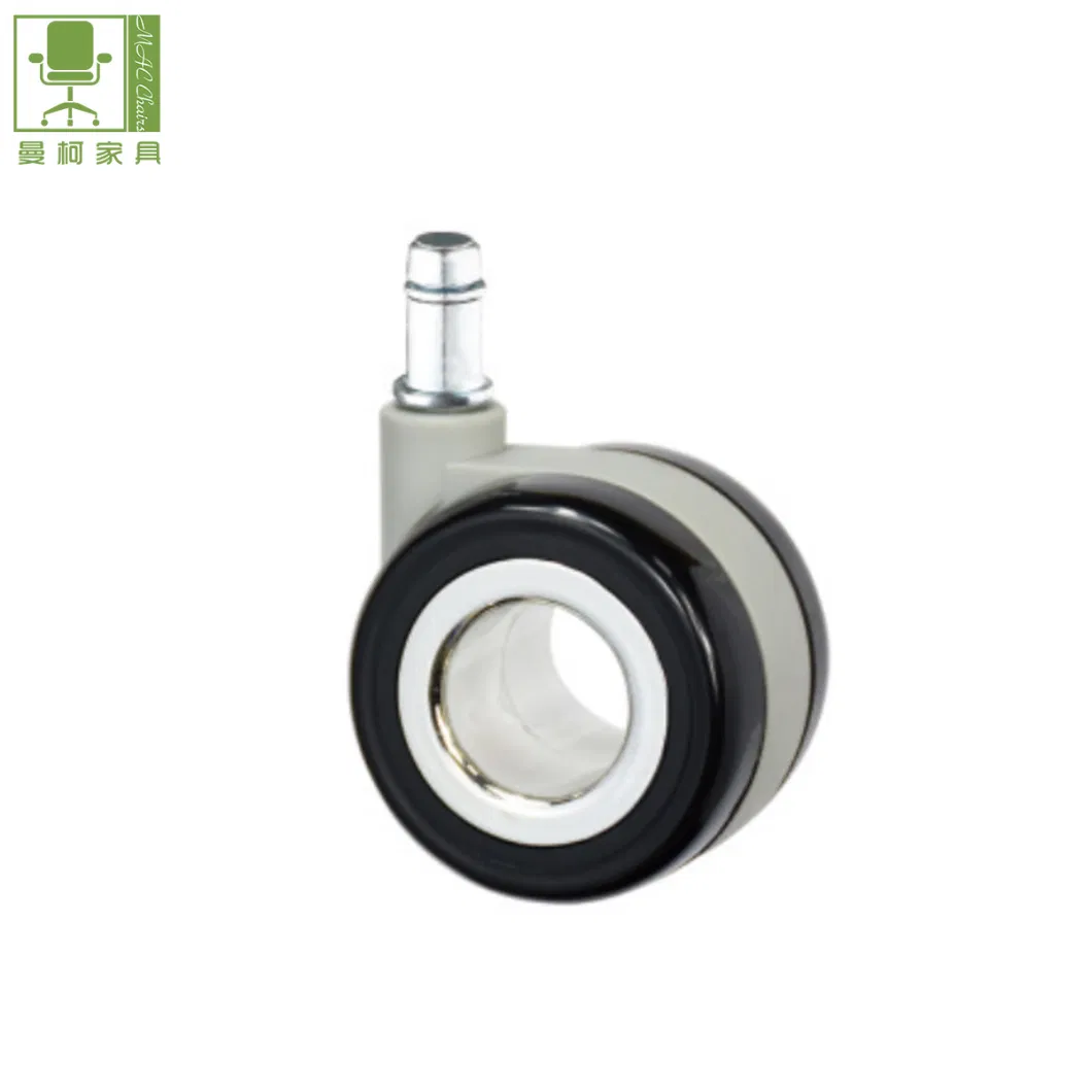 60mm Swivel Chair Parts PU Office Chair Caster Wheels