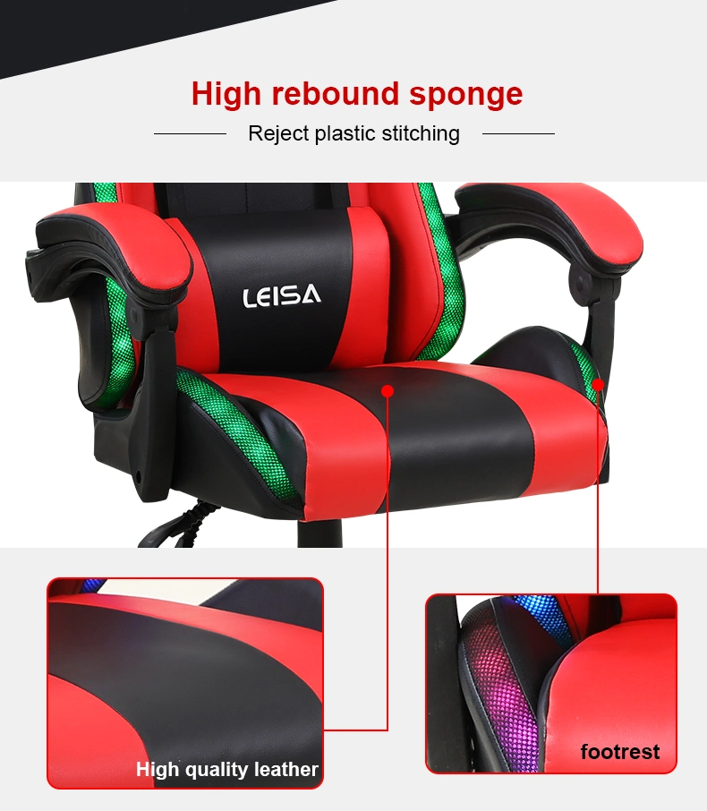 Factory Direct Sales of Large and High Rotating Leather PU Office Chair Ergonomic Gaming Chair