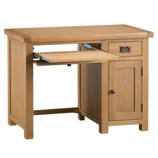 Wooden Oak Single Computer Desk for The Home and Office Furniture