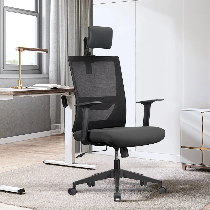 Foshan Office Supplier Big and Tall Back Support Black Adjustable Chair