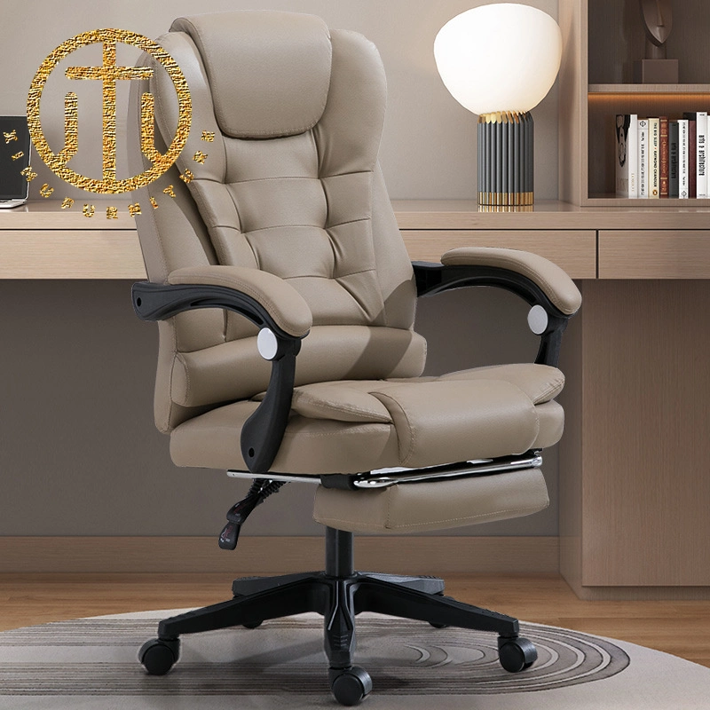 Computer Chair Home Massage Liftable Swivel Gaming Chair Boss Office Chair with Footrest