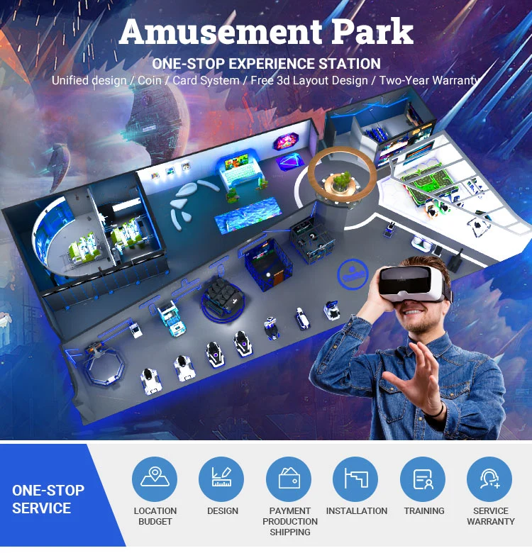 Newest Amusement Ride Entertainment Game Machine 9d Virtual Reality Chairs for Sale