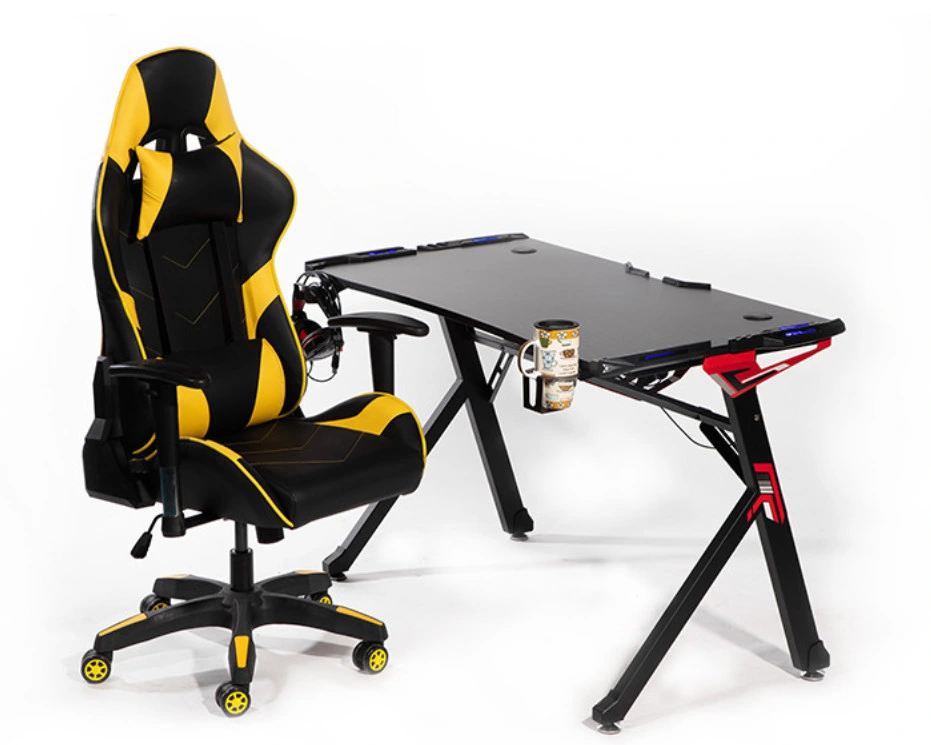China Factory Adjustable Rocker Comfortable Reclining Metal Base Gaming Chair