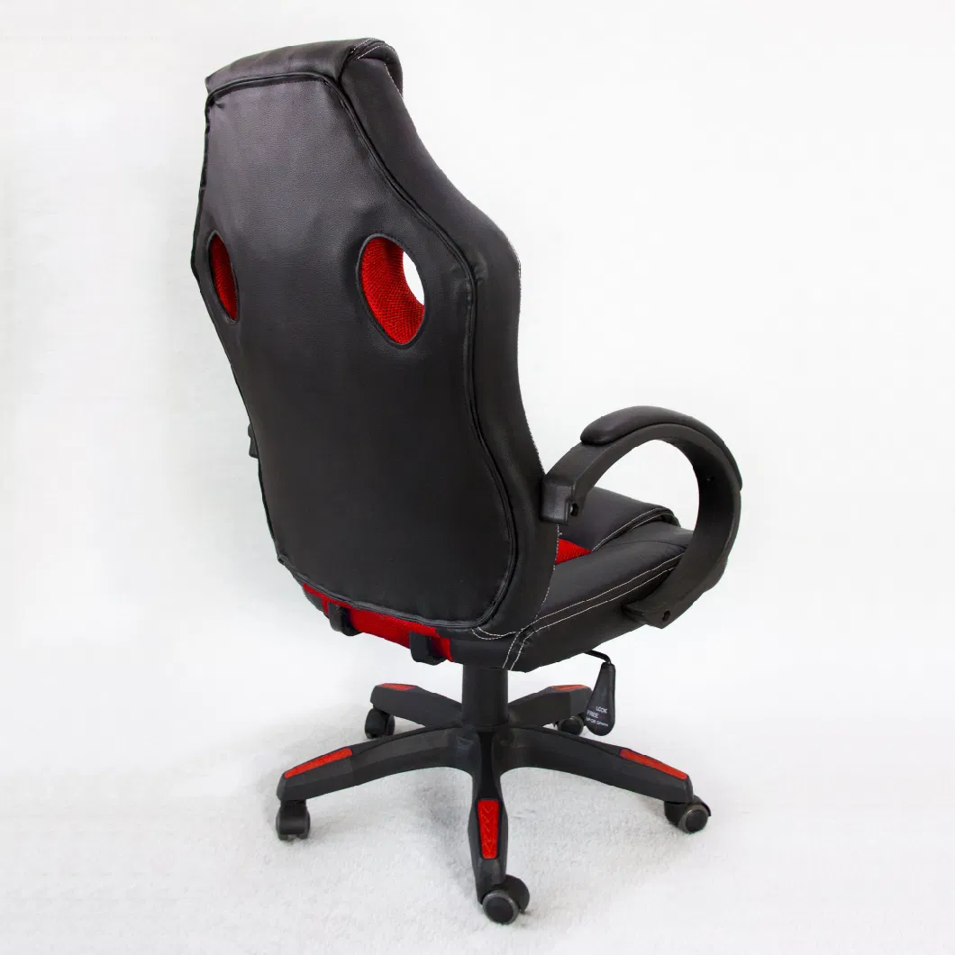 Ergonomic Red Swivel Office Gamer Gaming Chair for Game