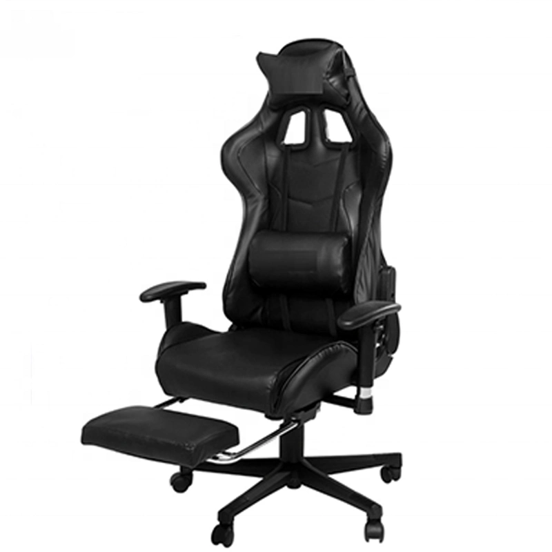Office Black Cheap PU Leather 180 Degree Playstation Rocker Computer Racing PC Custom Gamer Gaming Chair