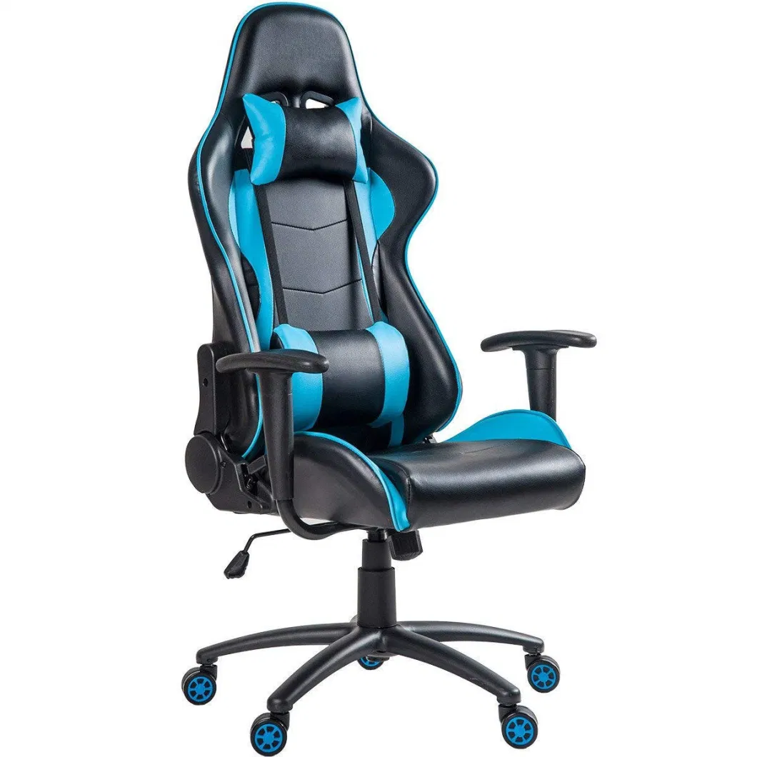Gaming Chair Fabric with Pocket Spring Cushion, Massage Game Chair.