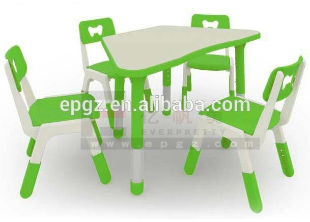 Plastic Kids Table Chair Customized Children Kindergarten Game Desk Good