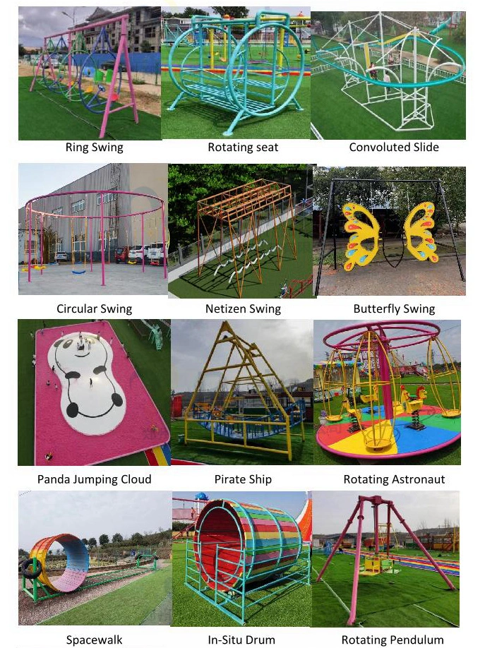 Newest Popular Amusment Park Games Children and Adults Galvanized Steel Swing Chair