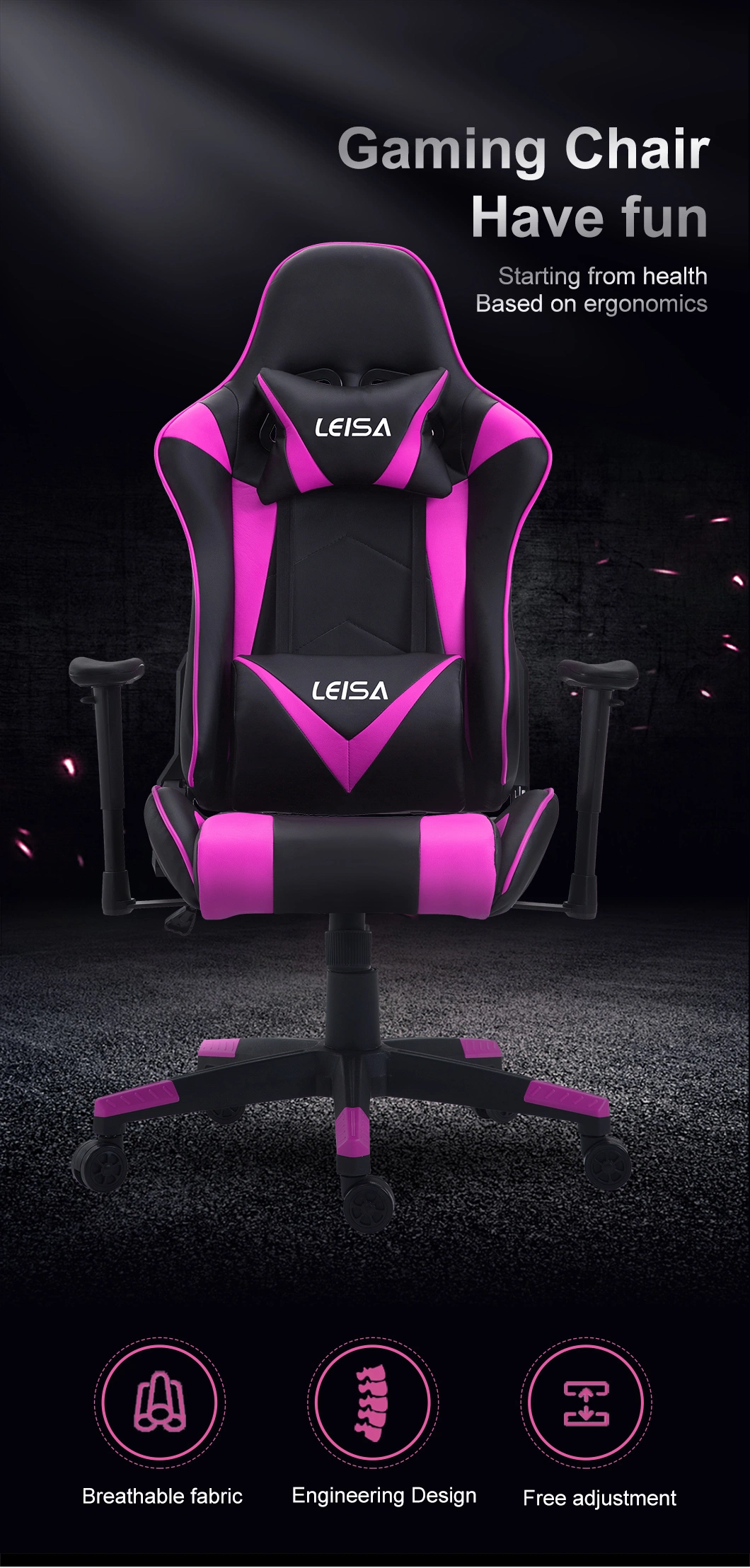 Wholesale Computer Silla Gamer Office Chair PC Gamer Racing Style Ergonomic Comfortable Leather Racing Gaming Chair