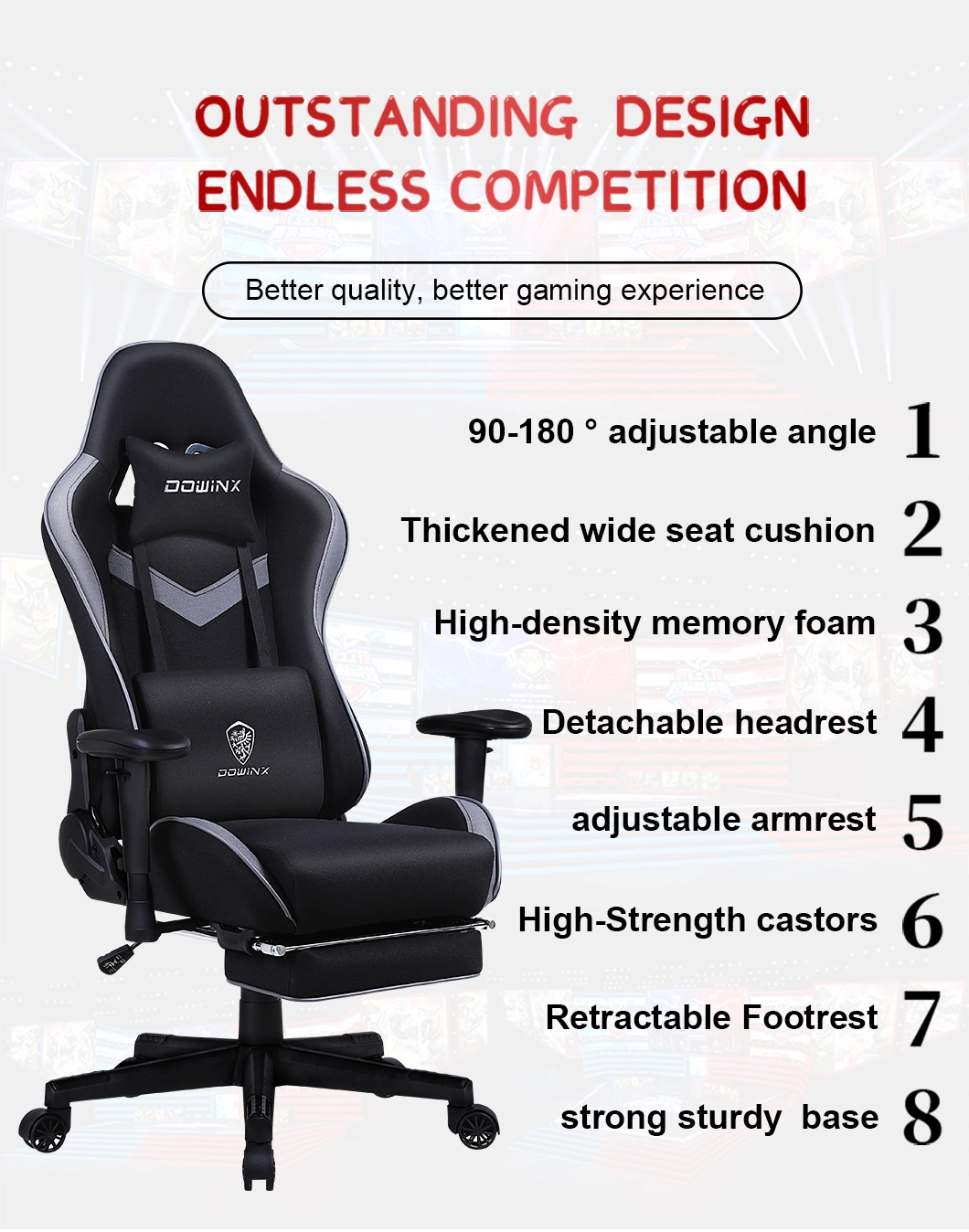 Top Sale Guaranteed Quality Game Computer Gaming Chair Office