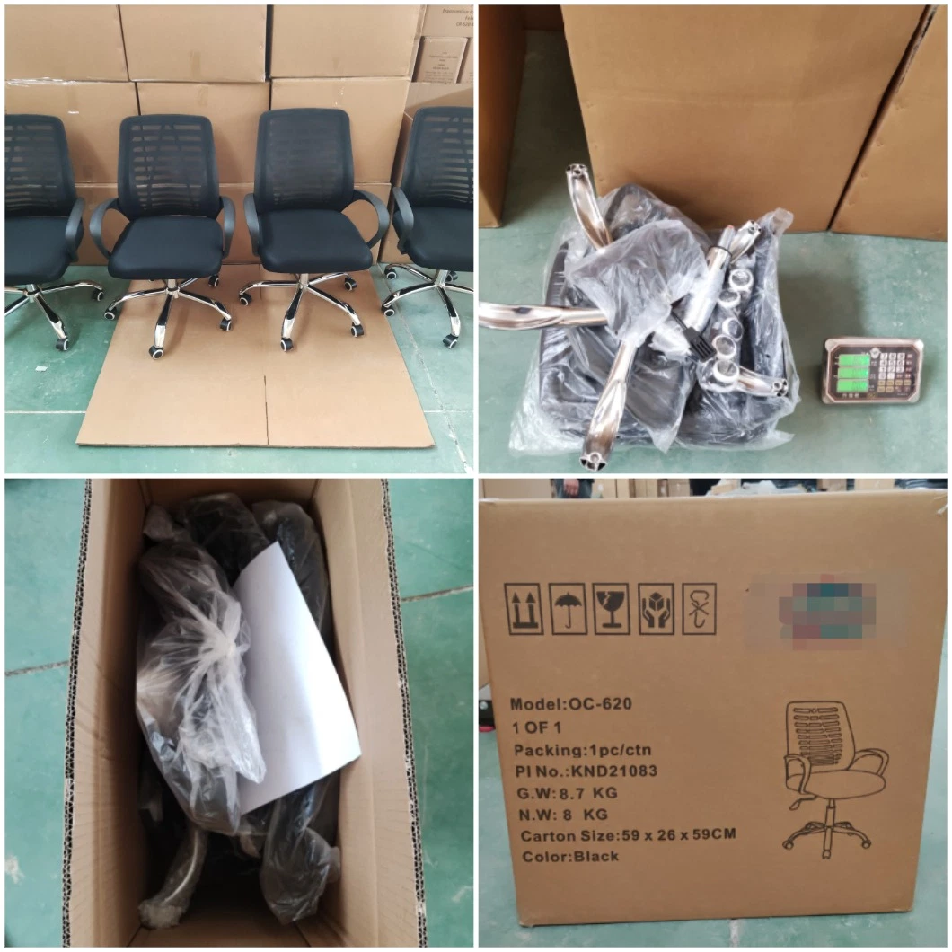 High Quality Fabric Office Chair with Stripe Backrest OEM