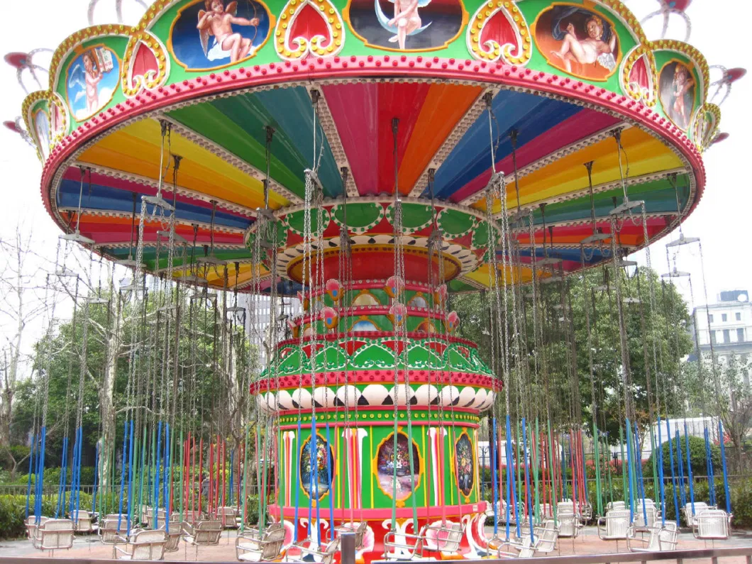 Amusement Park Outdoor Games Equipment Charming Ocean Games Children Flying Chairs