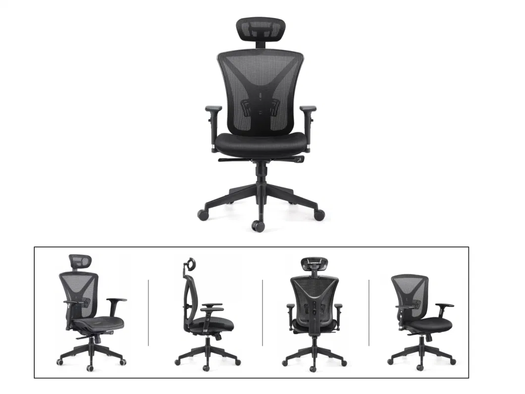Comfortable Black High Back Ergonomic Mesh Office Gaming Chair