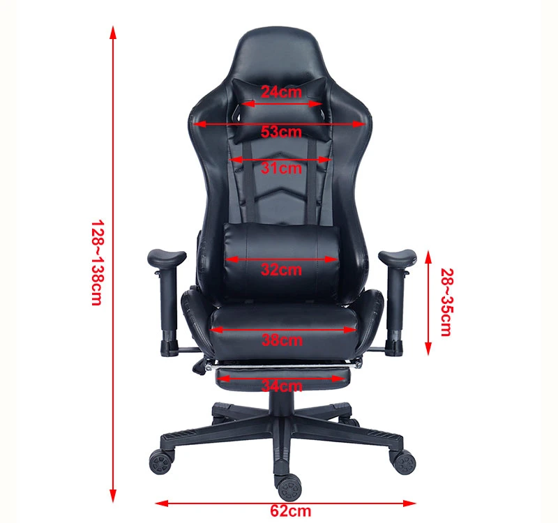 Free Sample PC Office Racing Computer Scorpion Reclining Leather Autofull Gamer Dropshipping LED Gaming Chair with Footrest