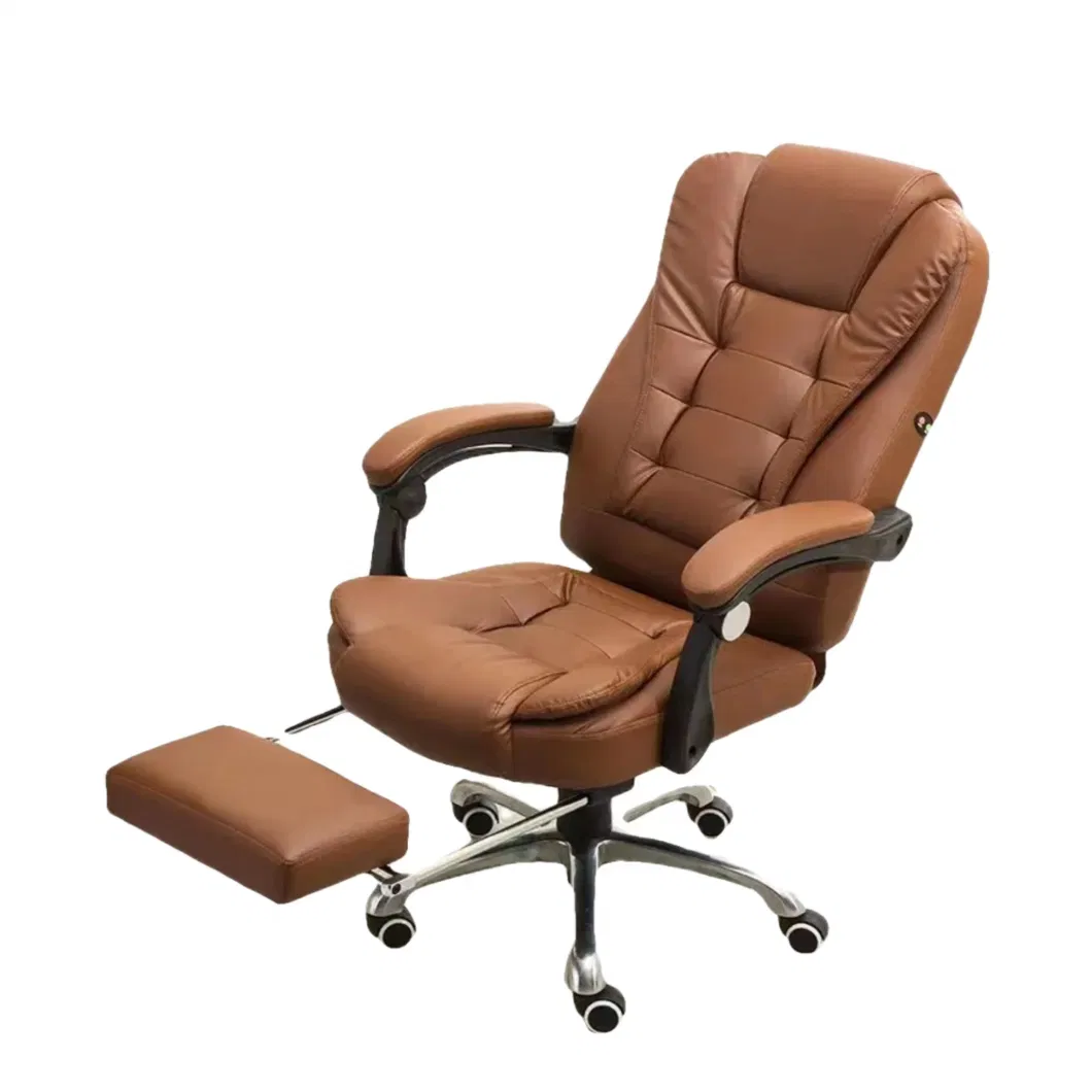 Computer Office Chair Game Leather Swivel Lifting Rotatable Armchair Footrest Adjustable Chair