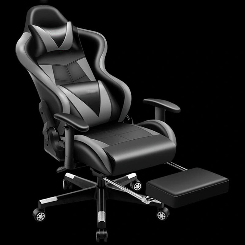 Modern Adjustable Armrest Racing Chair White Office Computer Gamimg Chair with Headrest