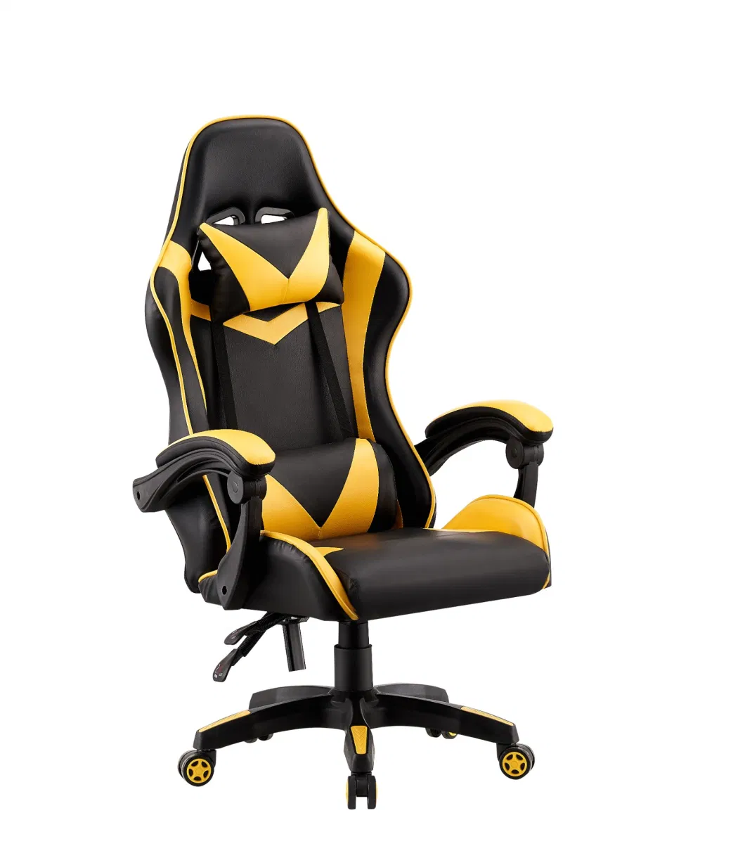 Ergonomic Gamer PU Leather Computer Recliner Racing Gaming Chair with Footrest