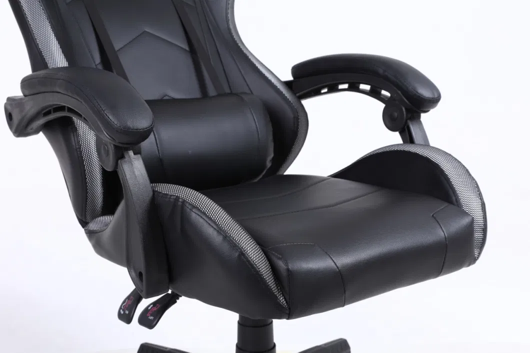 Black Gaming Chair with LED Lights