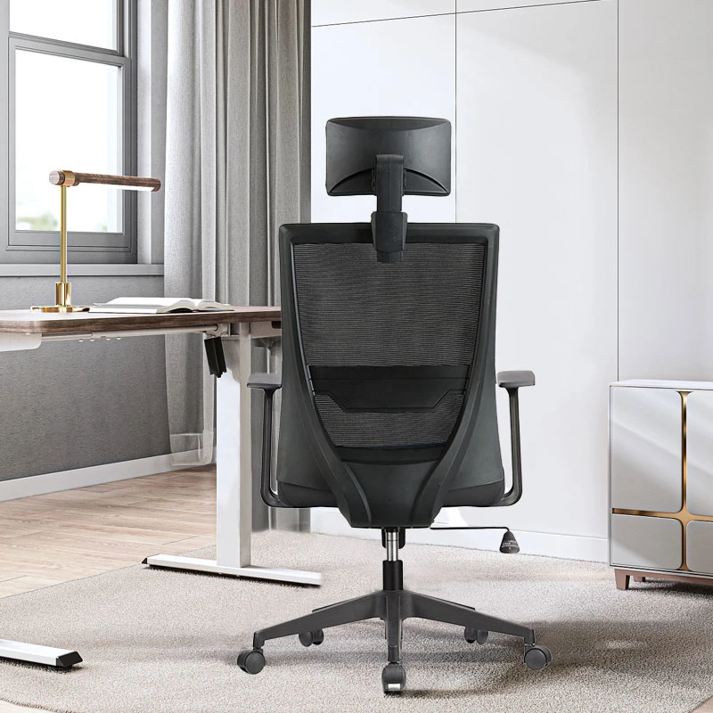 Foshan Office Supplier Big and Tall Back Support Black Adjustable Chair