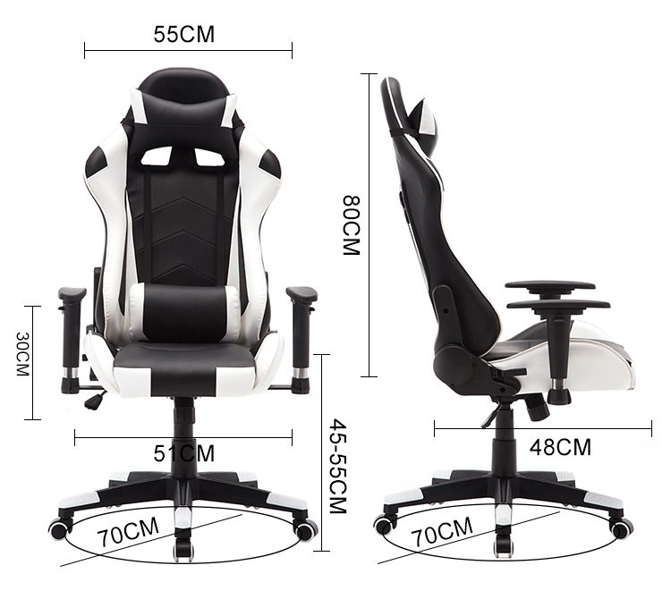 High Back Computer PU Leather Desk PC Racing Executive Ergonomic Gaming Chair