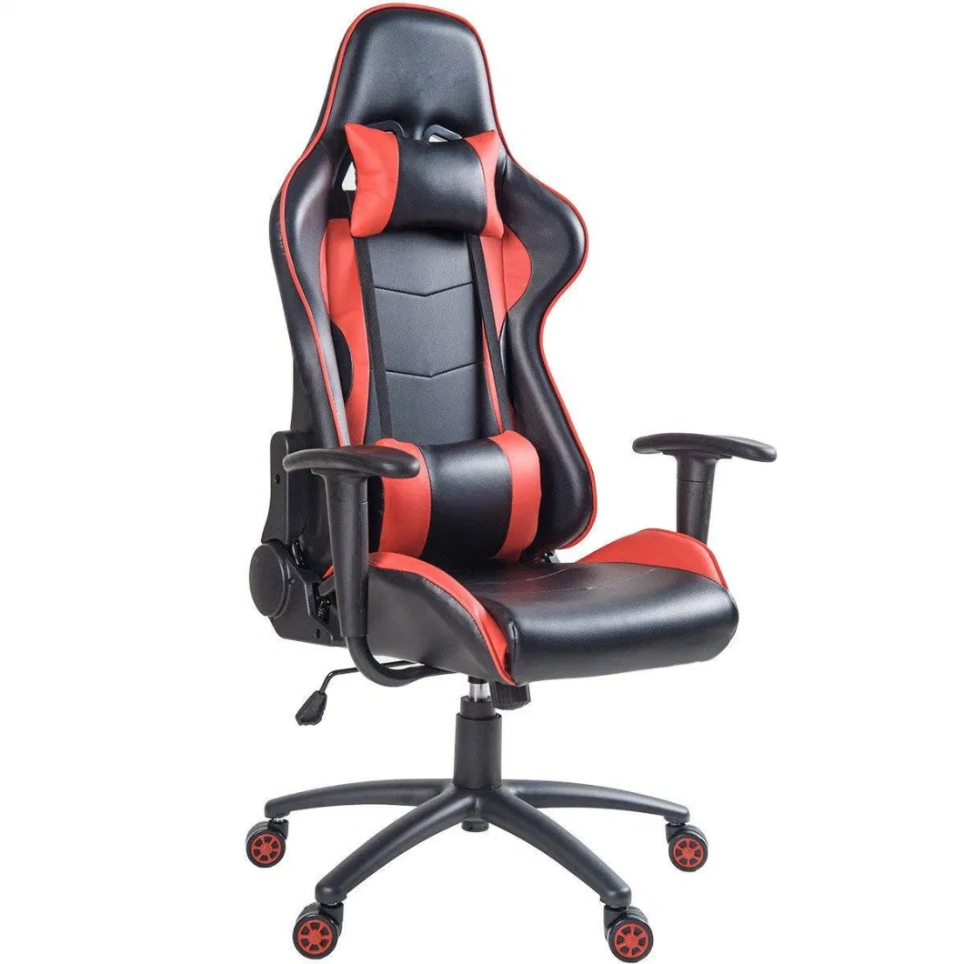 Gaming Chair Fabric with Pocket Spring Cushion, Massage Game Chair.