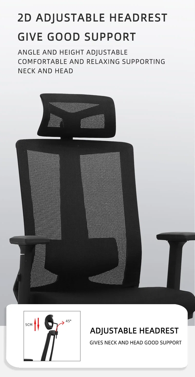 China Manufacturer New Developed Fabric Upholstery Patent Design Senior Office Chair ODM