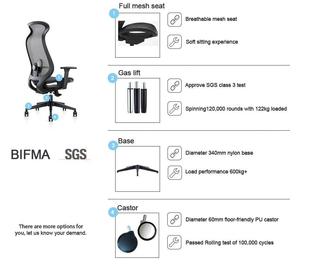 Hot Without Foam Approved BIFMA Office Chair Chairs Computer Parts Game Furniture