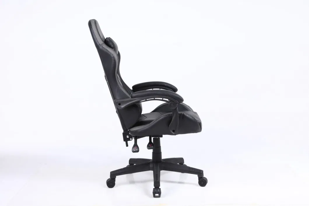 Black Gaming Chair with LED Lights
