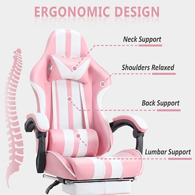 Wholesale Gaming Chair High Back Ergonomic Comfortable Swivel Computer Desk Chair with PU Leather