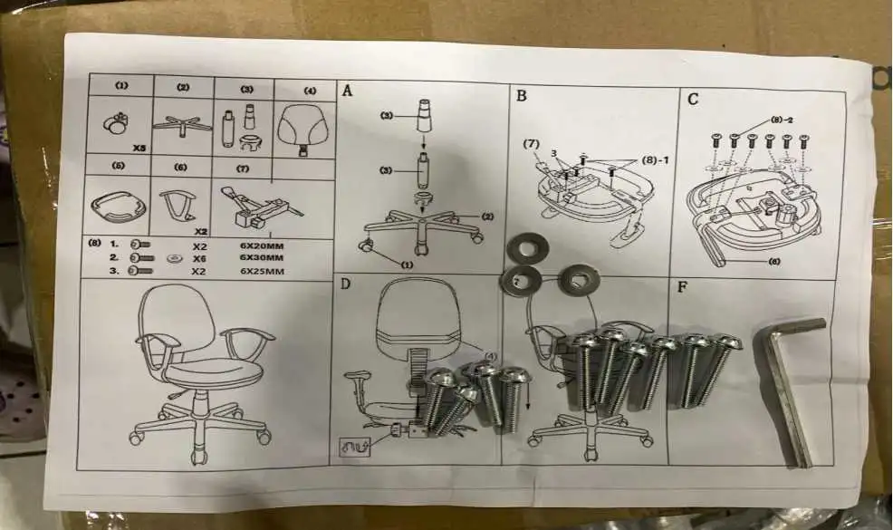 Plastic Computer Gaming Swivel Folding Office Chair