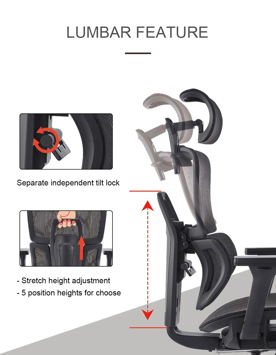 Factory Direct Ergonomic Office Computer PC Gaming Chair with Footrest