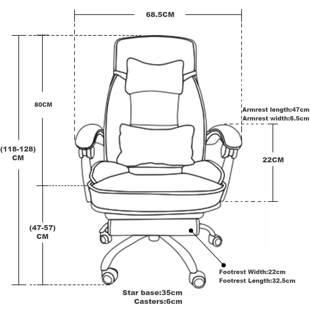 Nap Modern Furniture with Footrest as-D2023 Gaming Chair