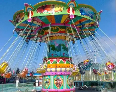 Amusement Park Outdoor Games Equipment Charming Ocean Games Children Flying Chairs